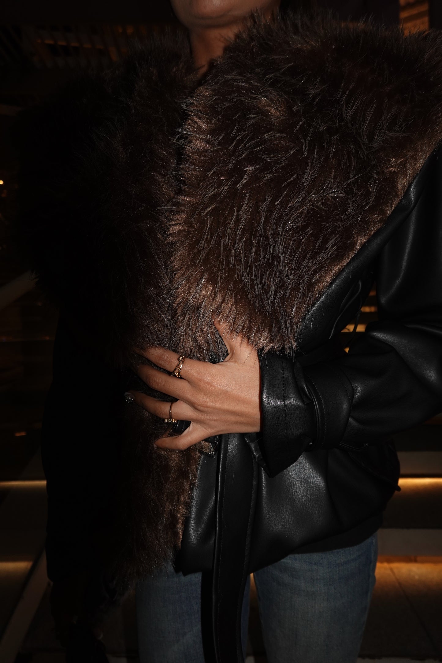 AYNA | Obsidyen Kürklü Ceket