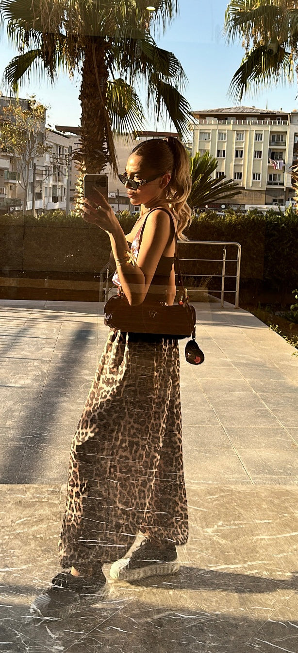 Leopar Şalvar Pantolon🤍